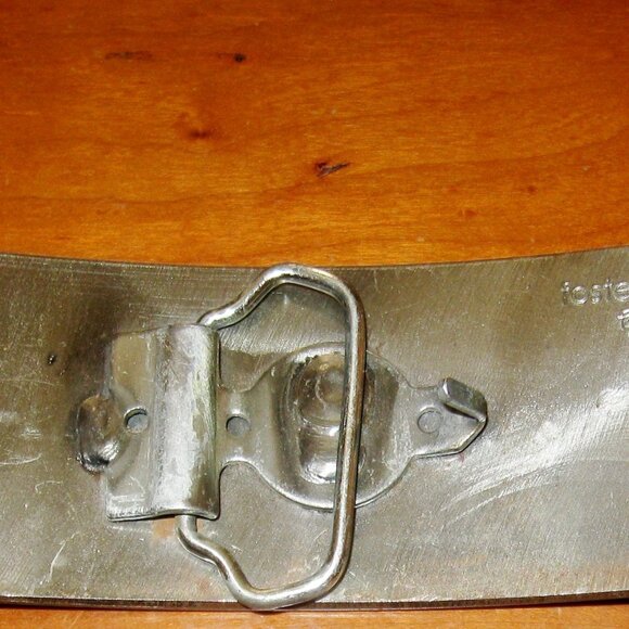 Fosterweld Revolution Belt Buckle Brushed Nickel Punk Style - Picture 6 of 10